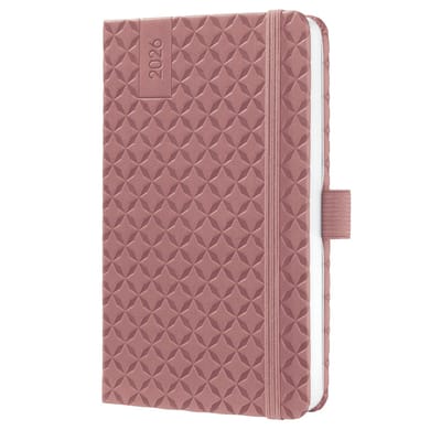 Sigel weekagenda Flair 2026 - formaat A6 - Dusty Red - hardcover - SI-J6128
