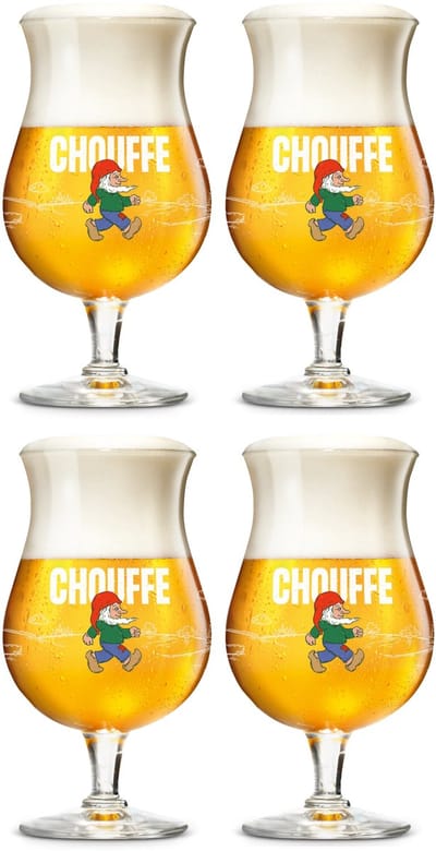 La Chouffe Bierglazen 330 ml - 4 Stuks