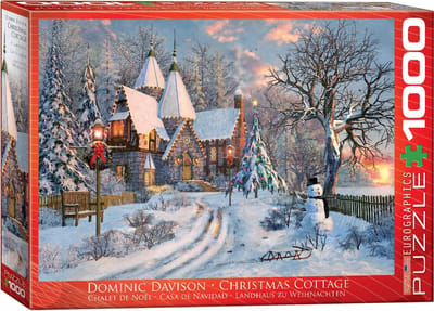Eurographics - Kersthutje [Christmas Cottage] - Dominic Davison - 1000 stukjes 68×48cm (b×h) - Legpuzzel