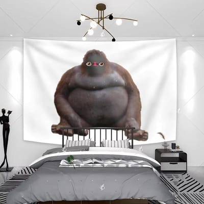 Le Monke Uh Oh Stinkend Wandkleed Grappige Apen Vlaggen Muurdecoratie Woonkamer Slaapkamer Studentenkamer Huis En Decoratie Achtergrond 40x60 cm