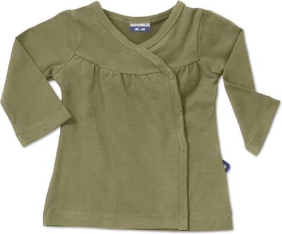 Silky Label vest met knoopjes Pesto green - maat 98/104 - groen