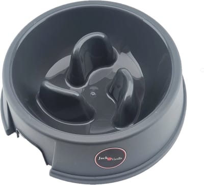Jack and Vanilla Slow Feed Voerbak Grijs 27x5 1.5 Liter