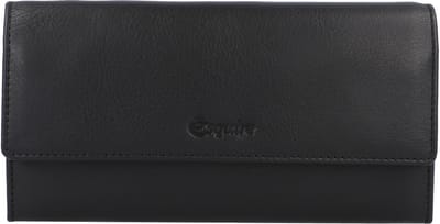 Esquire Peru Portemonnee RFID Leer 18,5 cm - Dames - Horizontaal - schwarz