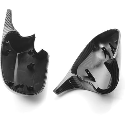 Cache de rétroviseur extérieur de porte 2 pièces Remplacement pour BMW Série 3 E90 2009 2012 OEM 51167205291 51167205292 black