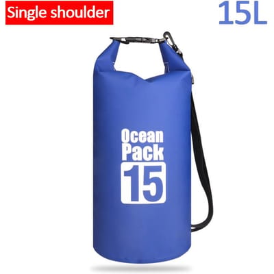 500D Waterdichte Zwemtas Dry Sack 2/5/10/15/20/30L Waterdichte Drijvende Droge Uitrustingstassen Voor Varen Vissen Raften Zwemmen E7 Single shoulder