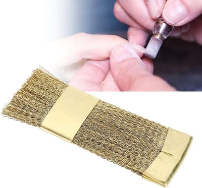 Nail Art Bits Cleaning Brush - Copper Wire Drill Cleaner - Manicure Accessories voor een perfecte afwerking