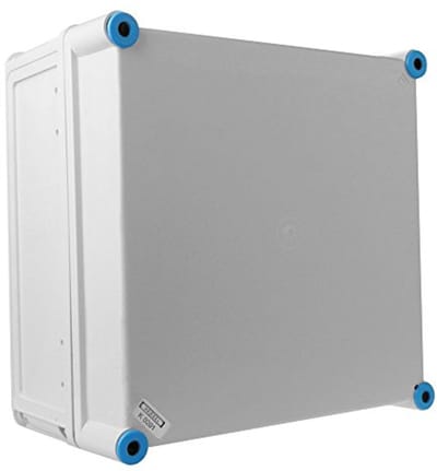 Industriële aansluitdoos 300x300x170 IP65 met grijze deksel