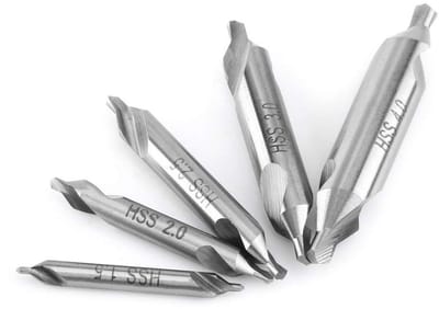 Dailygoody - Center Boor Set - 5 Stuks - High Speed Steel - Geschikt voor Metaal en Hout - Perfect voor Precisiewerk