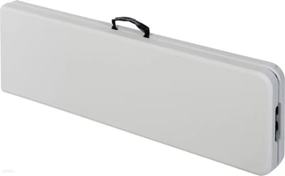 Merkloos - Tuinbank - Wit - 183x30cm - Opvouwbaar