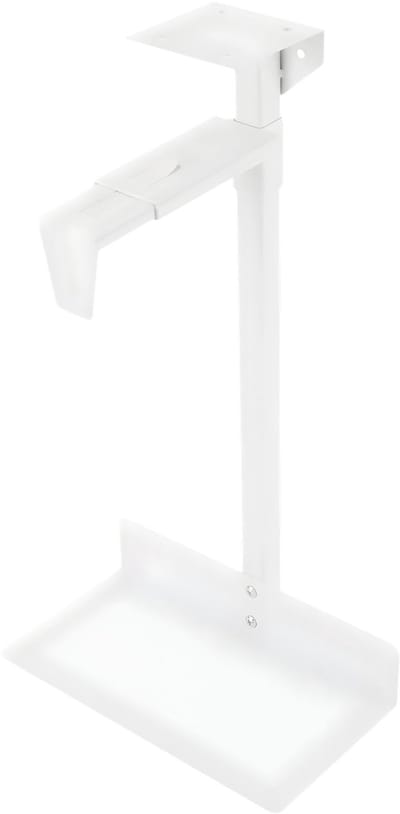 PC-Houder Onder Bureau – Voor Computerbehuizing / Verstelbare Bevestiging – Wandmontage voor Verschillende Behuizingsmaten – 30 kg Capaciteit – Wit