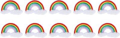 Geborduurde Regenboog Applicaties voor Kinderkleding en Kostuums - Creatieve Versieringen voor DIY Projecten