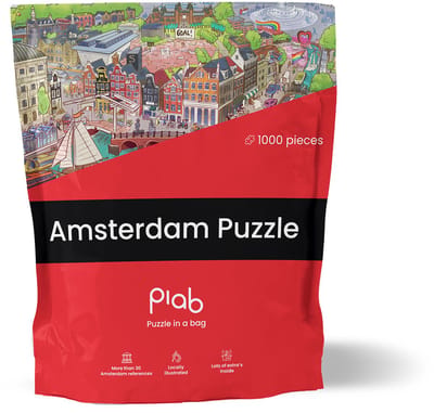 Puzzle in a Bag - Amsterdam Puzzel 1000 Stukjes – Puzzel voor Volwassenen - Ideaal cadeau voor puzzelaars