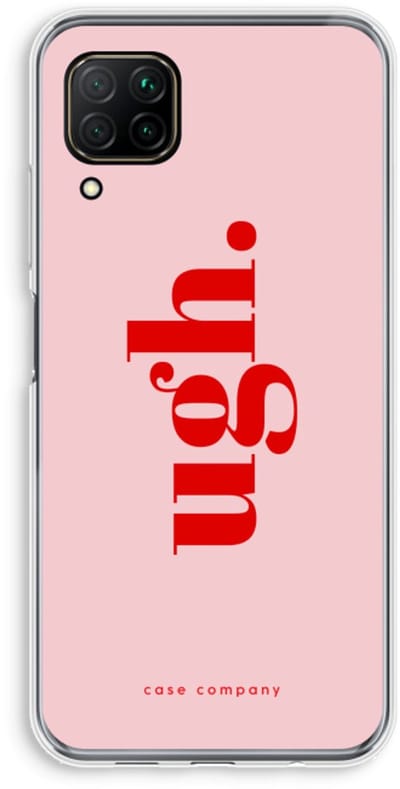 Case Company® - Hoesje geschikt voor Huawei P40 Lite hoesje - Ugh - Soft Cover Telefoonhoesje - Bescherming aan alle Kanten en Schermrand