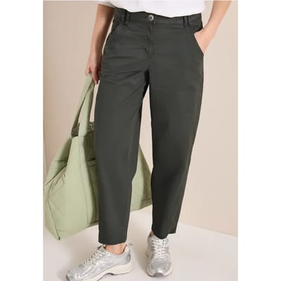 Mid Waist Barrel Leg broek in Casual Fit