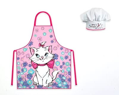 Marie de Kat - keukenschort - koksmuts - keukenset - Bloemen