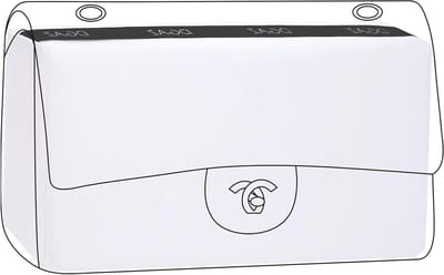 Zijdeachtige Kusseninzet voor Handtas, Perfecte Pasvorm voor Chanel CF Classic Flap, Luxe Handtas Organizer en Purse Shaper (Wit, Medium 25)