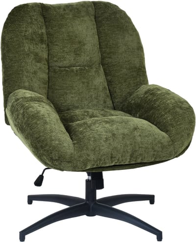 Draaifauteuil – Stof In Hoogte Verstelbaar met Kantelfunctie - Groen