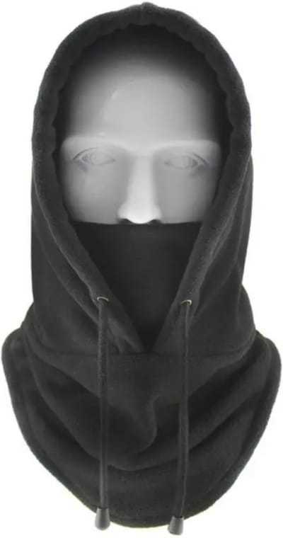 Outdoor Winterwarme Muts, Winddichte En Warme Zwarte Hoed. Motor- En Fiets Gezichtsbescherming Voor Buiten En Bescherming Tegen Koude Wind