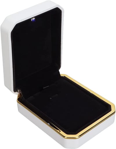 Elegante Pendant Box met LED Verlichting, Sieraden Organizer voor Kettingen, Armbanden en Ringen - Ideaal voor Verlovingen, Bruiloften en Cadeaus