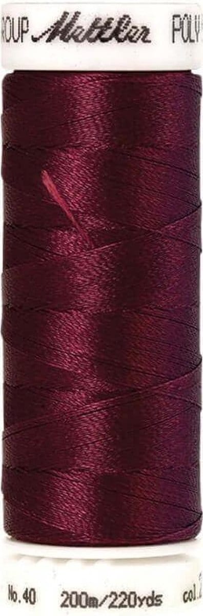 AMANN POLYSHEEN NAAI-BORDUURGAREN, COL-2222 ROOD, 200M, PER STUK.