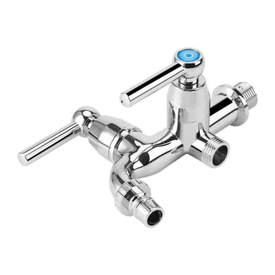 Dailygoods- Waterkraan Dubbele Uitloop - Mengkraan G1/2 - Kraan voor Wasmachine - Gootsteen - Badkamerkraan - Duurzaam en Elegant