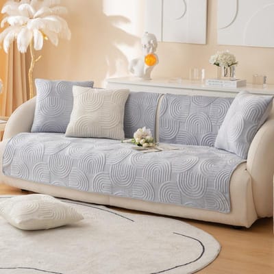 Bankkussen Herfst en Winter Pluche Gewatteerd Antislip Nieuw Kussen Winter Gewatteerde Bankhoes Hoesdoek Effen Kleur 70x70cm 1pcs
