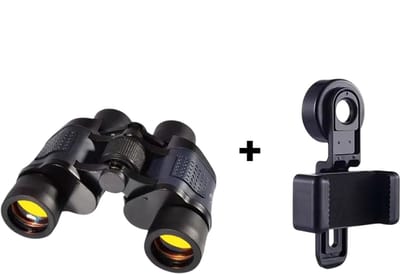 Verrekijker 60x60 HD Lange Afstand met Mobiele Telefoonhouder – Krachtige Outdoor Verrekijker voor Vogels, Camping en Reizen