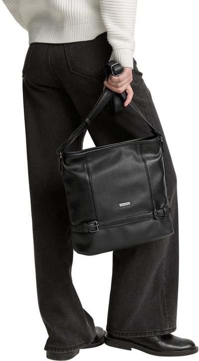 Tom Tailor - TTJUNA buideltas met riemelement - Maat ONESIZE - schwarz / black