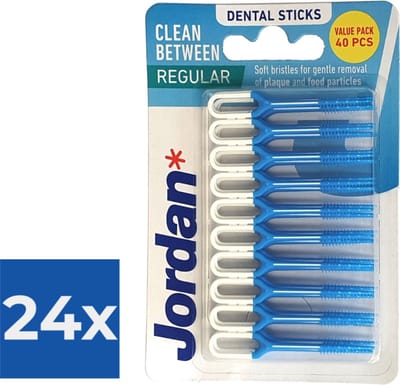 Jordan Clean Between Sticks Regular 40 stuks - Voordeelverpakking 24 stuks