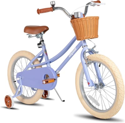 Meisjesfiets met Zijwieltjes, 12-20 inch Kinderfiets voor Peuters en Jonge Kinderen, Turquoise en Roze