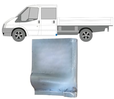 Reparatiepaneel stijl voor Ford Transit 2000-2013 / Links
