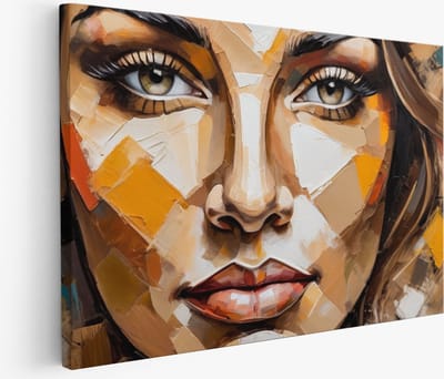Saammp Muurcirkel Hout - Hert - Portret - Dieren - Ø 90 - Wandcirkel - Wanddecoratie Cirkel - Muurdecoratie Woonkamer - Slaapkamer decoratie - Rond Schilderij