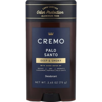 Cremo, Deodorant, Palo Santo, 75g (2.65oz) black
