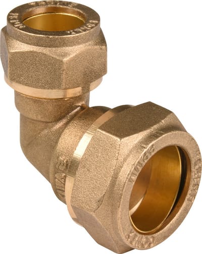KNEL KNIE 15 MM X 10 MM - MESSING - KIWA KEUR - CONEX - KNIEKOPPELING P-801