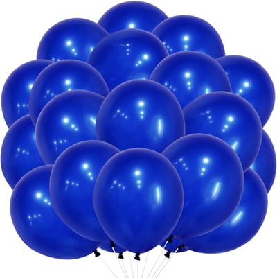Set van 20 Royal Blue Ballonnen van 25 cm, Latex Helium Ballonnen voor Verjaardagsdecoratie, Bruiloften en Feestjes