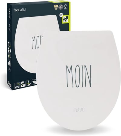 Toiletbril met Motief en Softclose Mechanisme | 300 kg Belastbaarheid | O-vormige Duroplast WC-bril