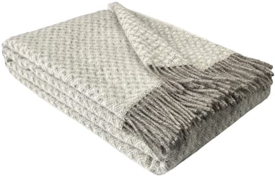 WOOOL Plaid - NORD (Taupe) - 140x200cm - 100% Wol - 350gm/2