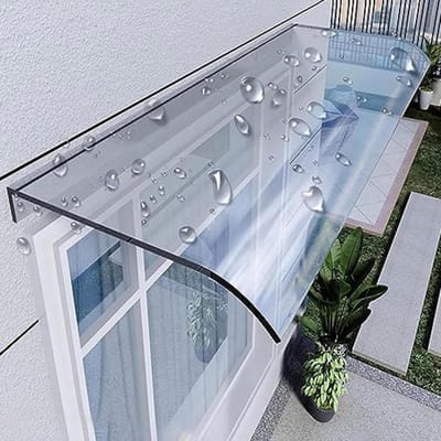 Transparante Deur- en Raamluifel (Polycarbonaat) - Overkapping voor Buiten, Balkon en Garage - 50x300 cm