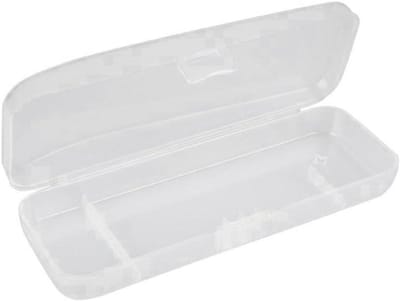 Scheerdoos Scheermes - Beschermhoes Container - Scheermes Beschermen - Stapelbaar Ontwerp - 11.43 x 1.27 x 2.54 cm - Wit