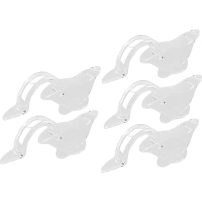 5 Stuks Handmatige Citroenpers Mooie Vorm Draagbaar Transparant Fruitpers voor Huishouden Restaurant white
