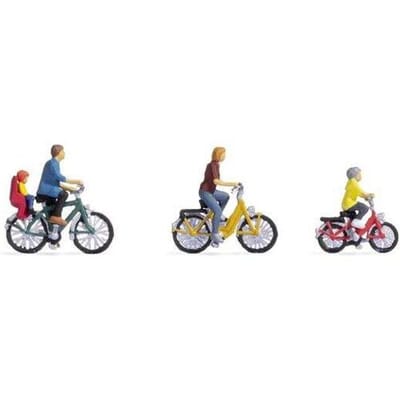 NOCH 15909 H0 Fietstocht met het gezin figuren Kant-en-klaar model
