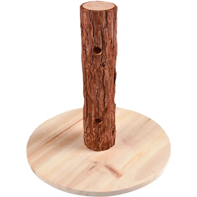 Duvoplus - Speelgoed Voor Dieren - Knaagdier - Houten Looprad In Schors 20x12x22,5cm - 1st