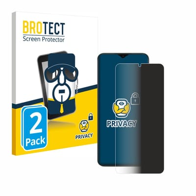 BROTECT - privacy screenprotector voor Honor X6b - Folie Beschermfolie Blauwlichtfilter 2 Stuks