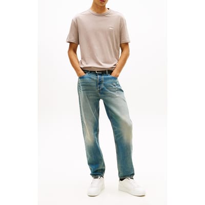 Tommy Hilfiger Regular Badge Tee Limestone Dust Taglia: M | Magliette basic Outlet | Uomo | Verde
