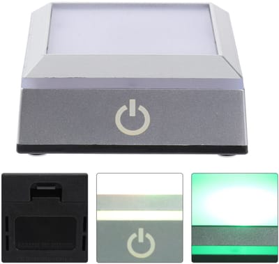 Kleine vierkante lampenhouder, lampenhouder met kleurveranderende beugel en LED-display