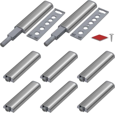 Push to Open deuropener - Drukdeuropener voor Kasten en Meubels - 8 Stuks - Magnetische Sluitoplossing voor Deuren en Laden