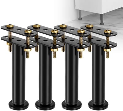Bedpoten, in hoogte verstelbaar van 15-25 cm, middelzware steunpoten voor bedframe, lattenbodemversterkingsset