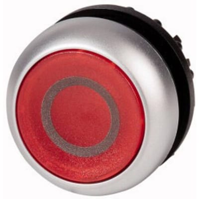 Eaton 216957 M22-DRL-R-X0 Verlichte druktoets Kunststof frontring Knop Rood 1 stuk(s) Piece