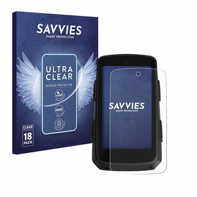 Savvies - Screenprotector voor Hammerhead Karoo 3 - Folie Beschermfolie transparant 18 Stuks