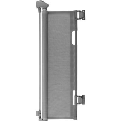 Intrekbaar Babyhekje, Verstelbaar tot 1850 mm Breed, 795 mm Hoog, met Veiligheidsslot, Makkelijk te Gebruiken, Doorlopen zonder te Struikelen, Gaas Hondenhek voor Trappen,
